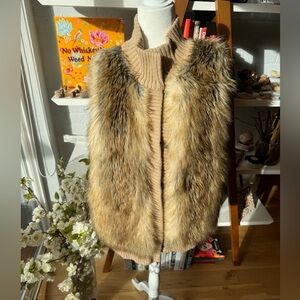 Michael Kors faux fur vest size L